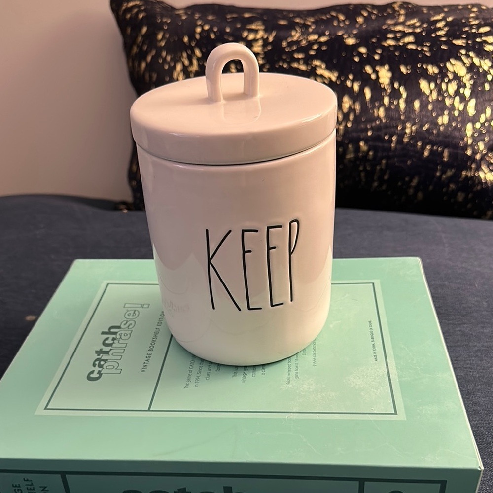 Rae Dunn Small Ceramic Storage Jar
